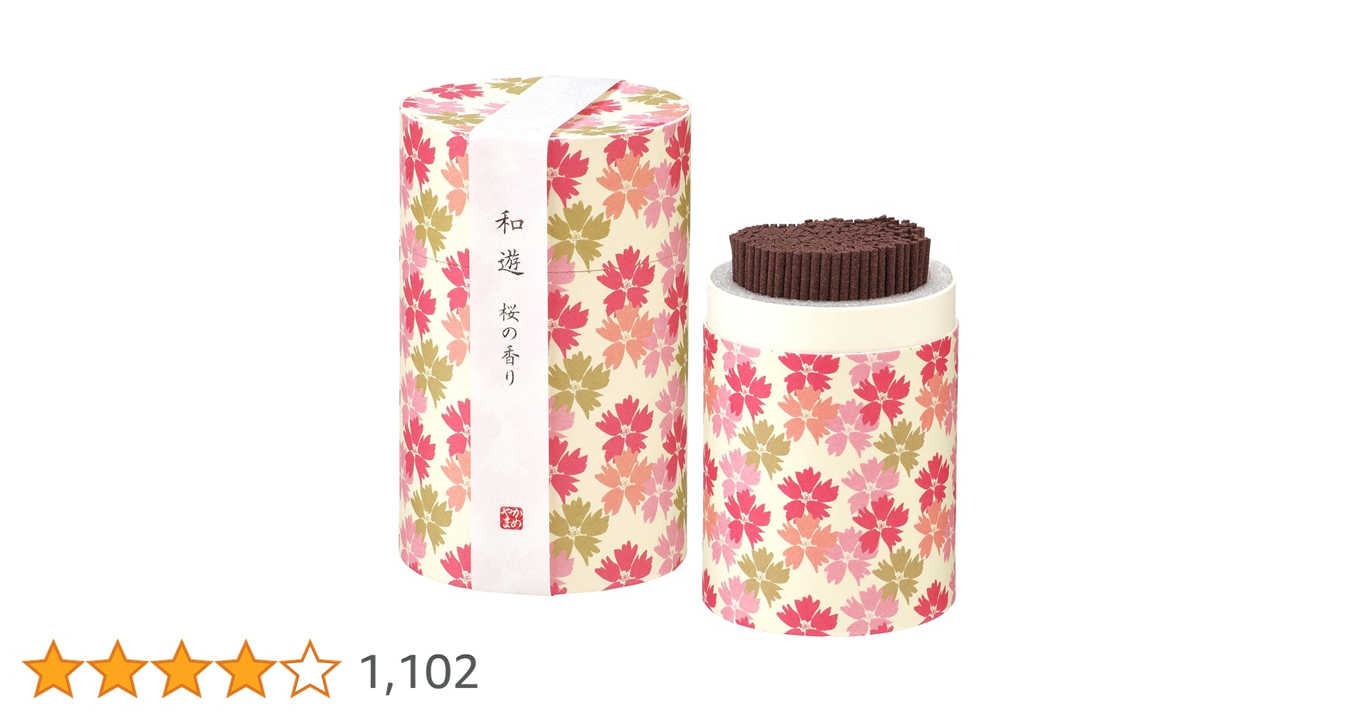 Amazon.co.jp: カメヤマ 和遊 桜の香り 約90g 約300本 お線香 お